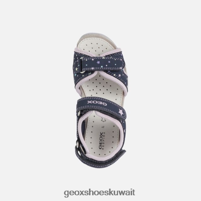 Geox BLL84T1039 Roxanne Girl Navy/Pink