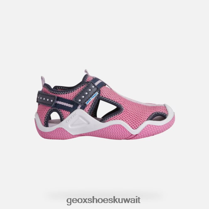 Geox BLL84T1050 Wader Junior Fuchsia/Navy