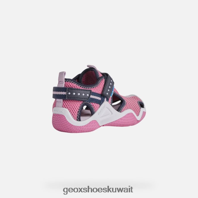 Geox BLL84T1050 Wader Junior Fuchsia/Navy