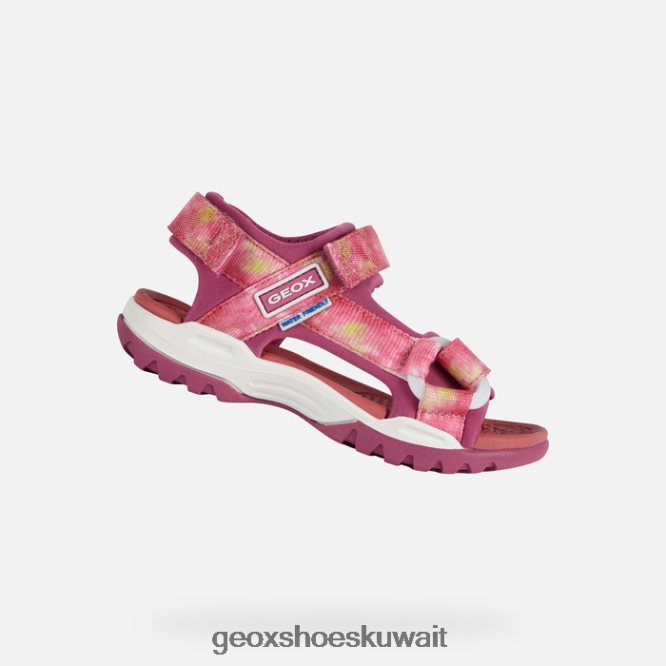 Geox BLL84T1080 Borealis Girl Cyclamen/Light Coral