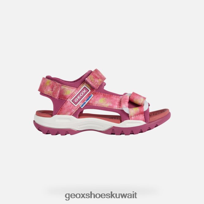 Geox BLL84T1080 Borealis Girl Cyclamen/Light Coral