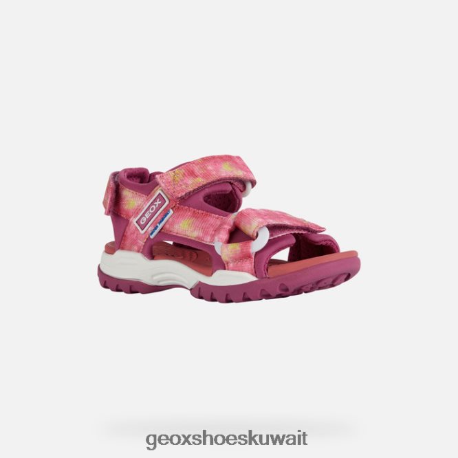 Geox BLL84T1080 Borealis Girl Cyclamen/Light Coral