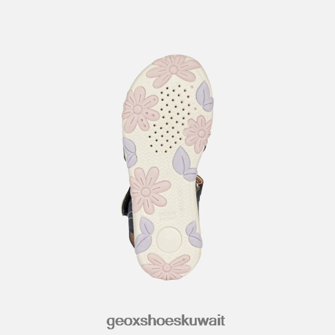 Geox BLL84T1087 Sandal Haiti Girl Navy/Pink