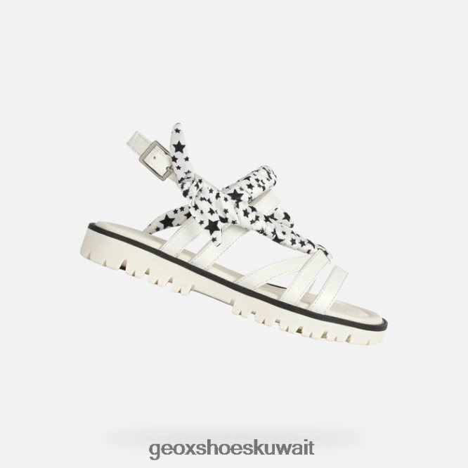 Geox BLL84T1139 Sandal Starblush Girl White