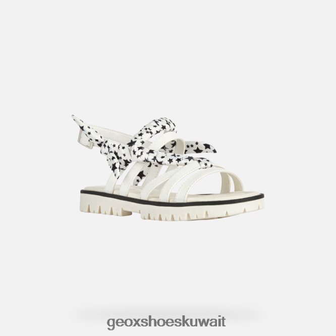 Geox BLL84T1139 Sandal Starblush Girl White