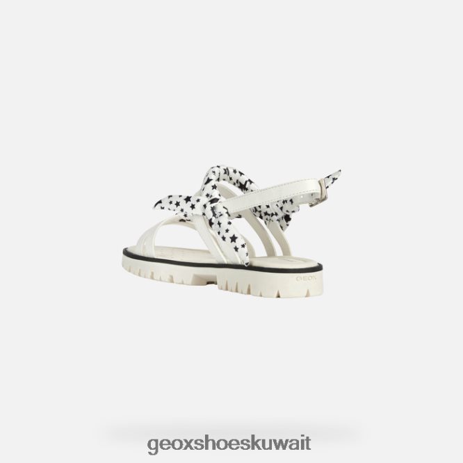 Geox BLL84T1139 Sandal Starblush Girl White