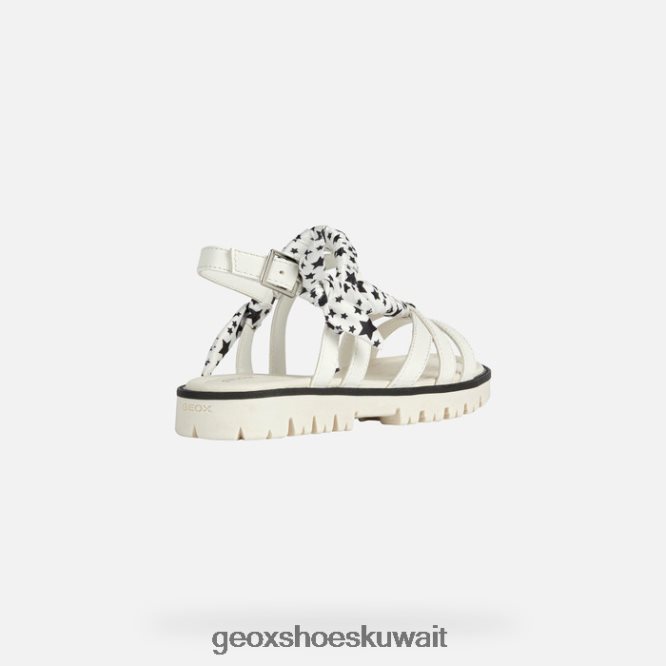 Geox BLL84T1139 Sandal Starblush Girl White