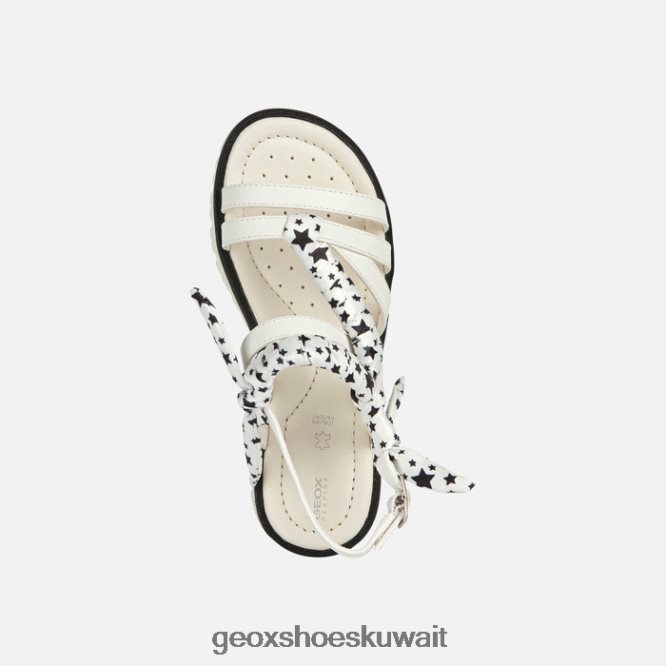 Geox BLL84T1139 Sandal Starblush Girl White