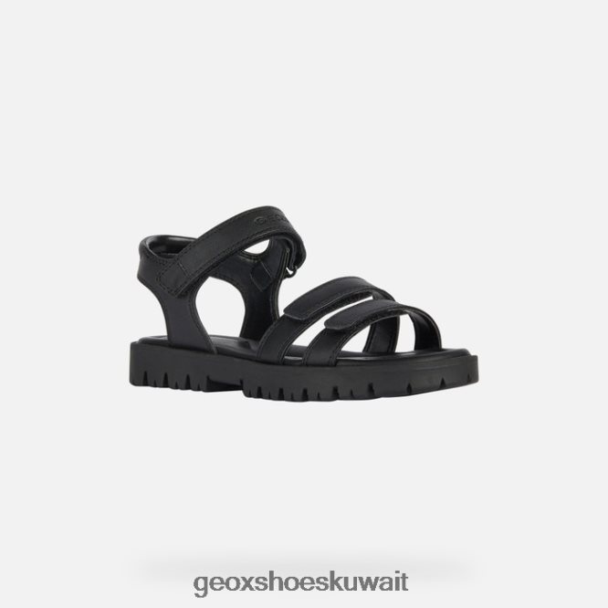 Geox BLL84T1144 Sandal Starblush Girl Black