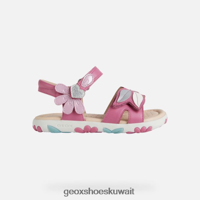 Geox BLL84T1176 Sandal Haiti Girl Fuchsia/Dk Pink