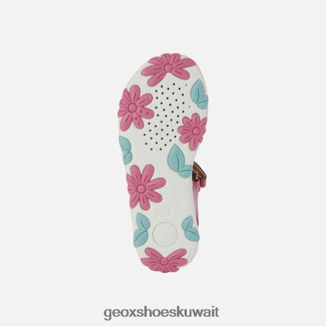 Geox BLL84T1176 Sandal Haiti Girl Fuchsia/Dk Pink