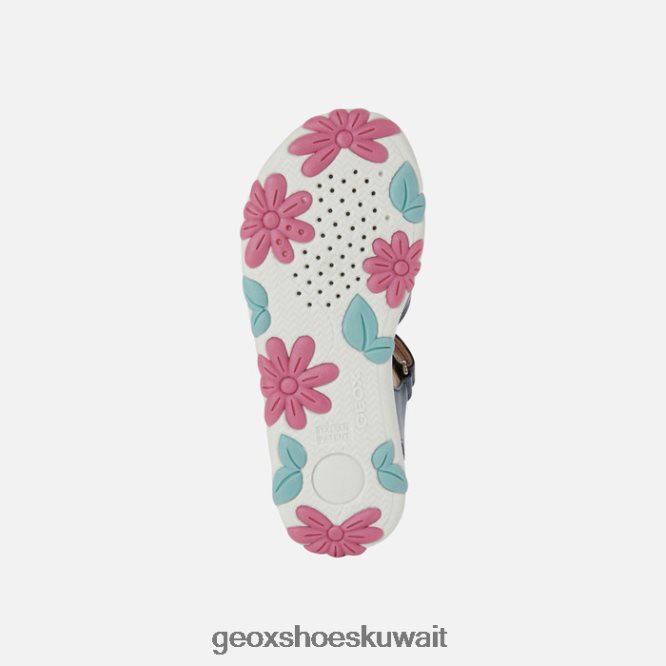 Geox BLL84T1177 Sandal Haiti Girl Navy/White