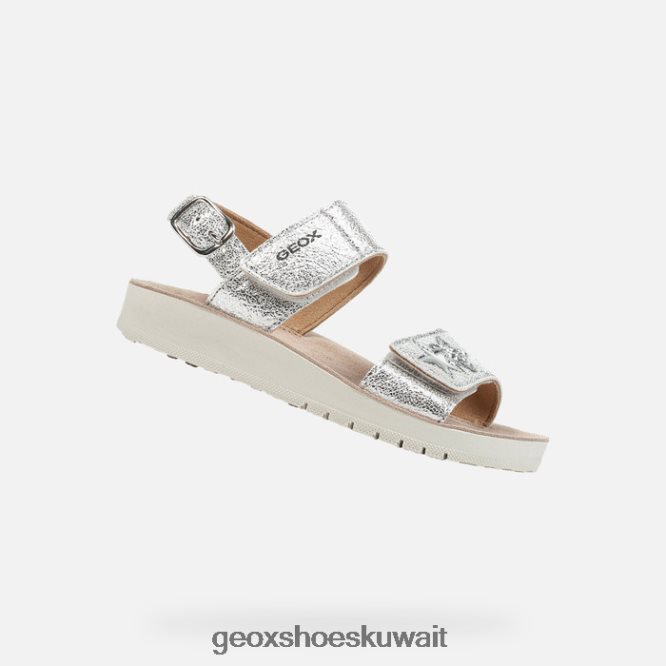 Geox BLL84T1192 Sandal Costarei Girl Silver