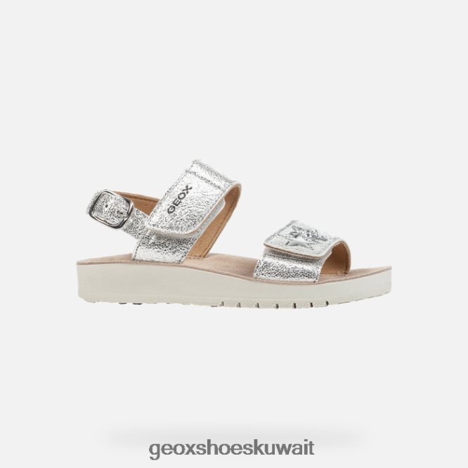 Geox BLL84T1192 Sandal Costarei Girl Silver