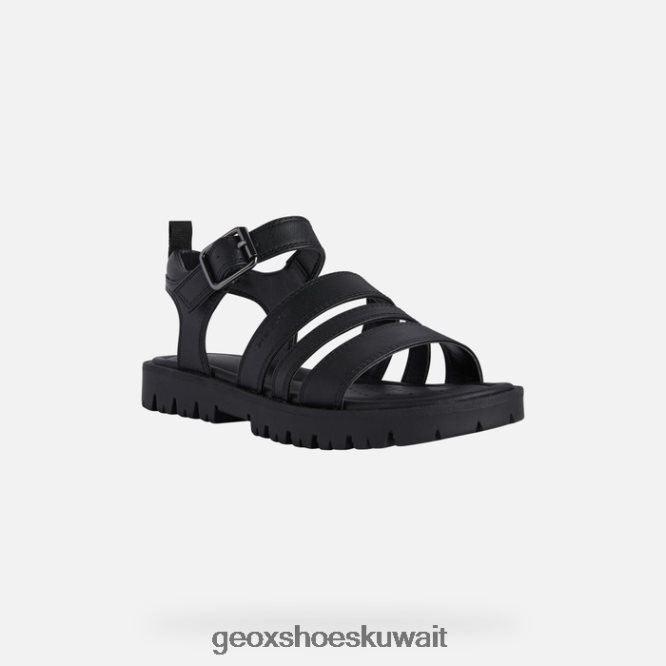 Geox BLL84T1222 Sandal Starblush Girl Black
