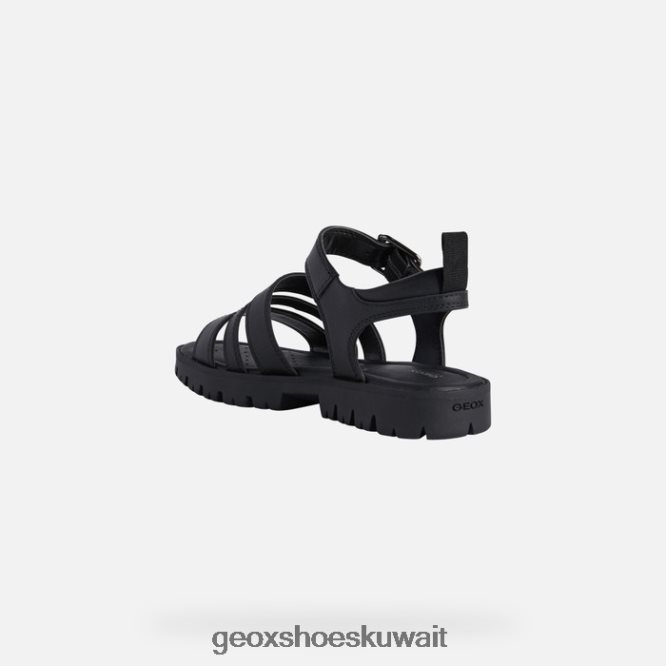 Geox BLL84T1222 Sandal Starblush Girl Black