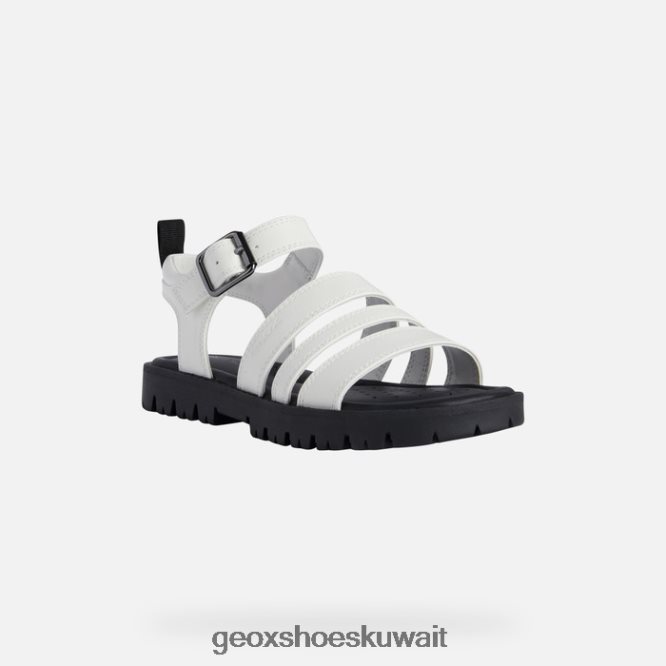 Geox BLL84T1224 Sandal Starblush Girl White