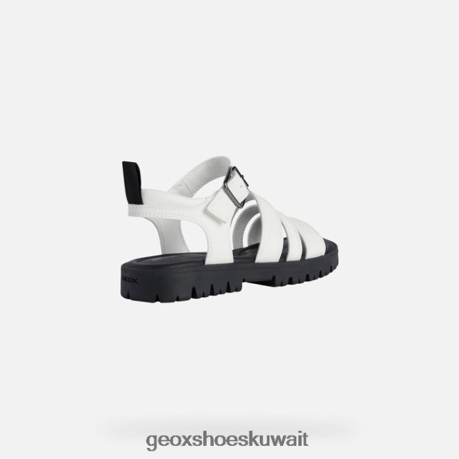 Geox BLL84T1224 Sandal Starblush Girl White