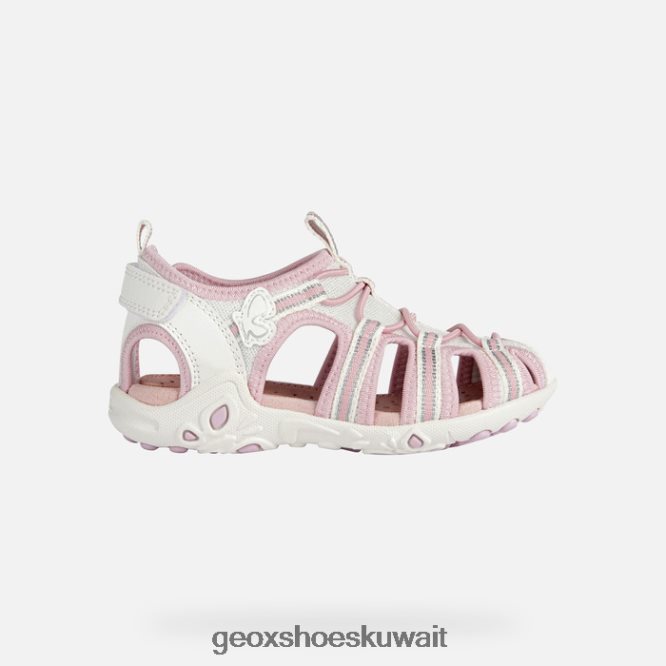 Geox BLL84T1883 Sandal Whinberry Girl White/Pink
