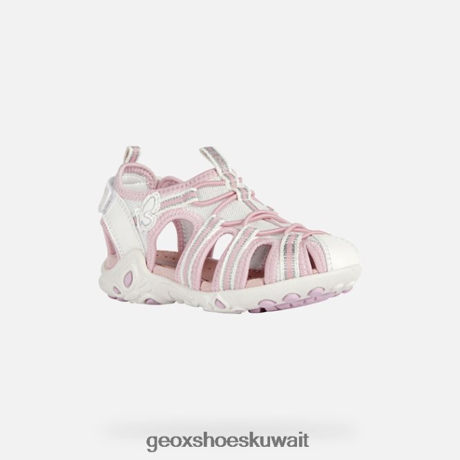 Geox BLL84T1883 Sandal Whinberry Girl White/Pink
