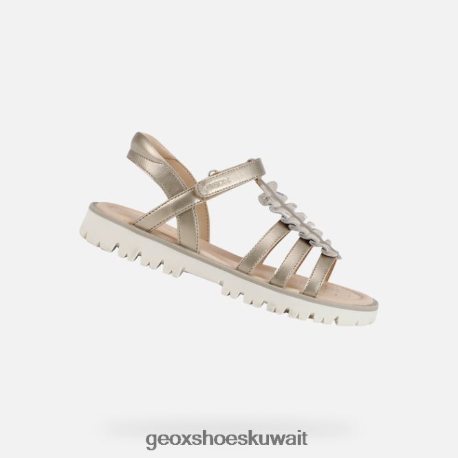 Geox BLL84T1938 Sandal Starblush Girl Platinum