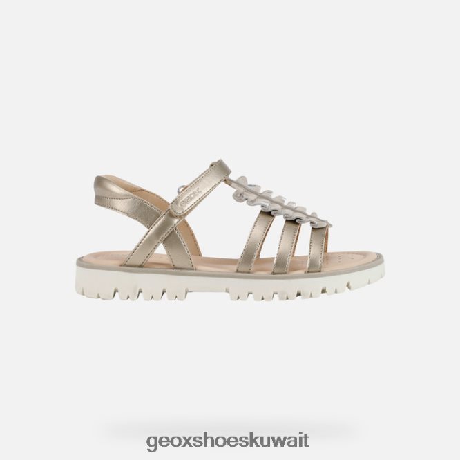 Geox BLL84T1938 Sandal Starblush Girl Platinum