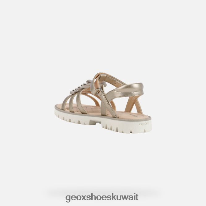 Geox BLL84T1938 Sandal Starblush Girl Platinum