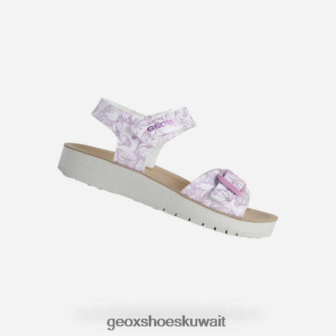 Geox BLL84T1940 Sandal Costarei Girl White/Pink