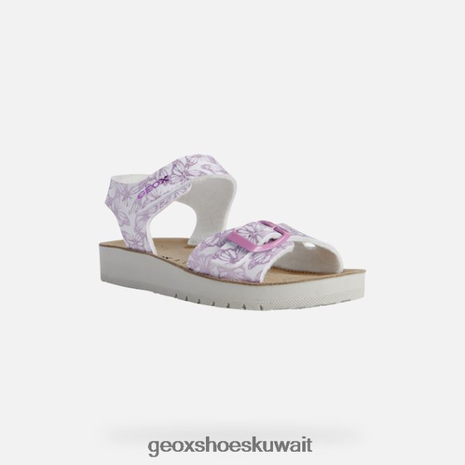 Geox BLL84T1940 Sandal Costarei Girl White/Pink
