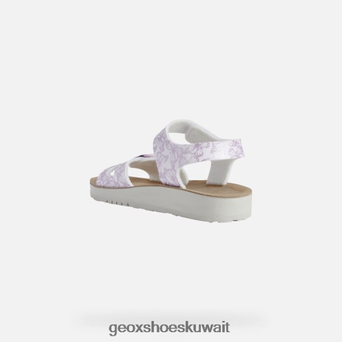 Geox BLL84T1940 Sandal Costarei Girl White/Pink