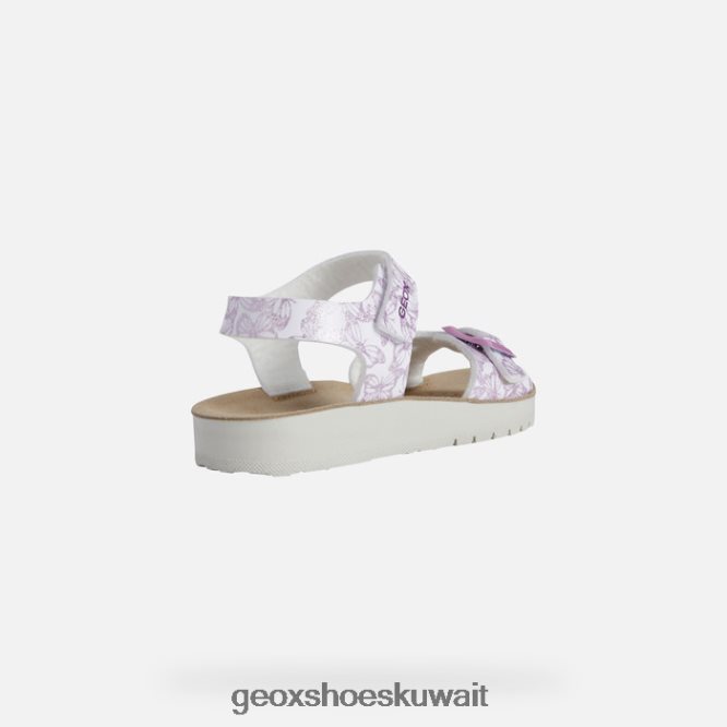 Geox BLL84T1940 Sandal Costarei Girl White/Pink