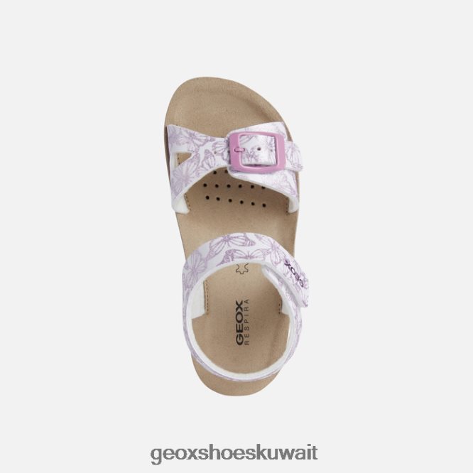 Geox BLL84T1940 Sandal Costarei Girl White/Pink