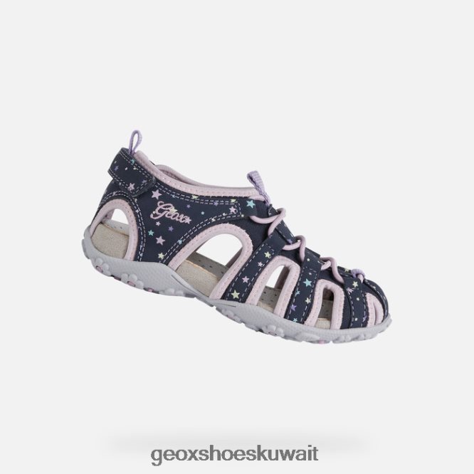 Geox BLL84T5 Roxanne Girl Navy/Pink