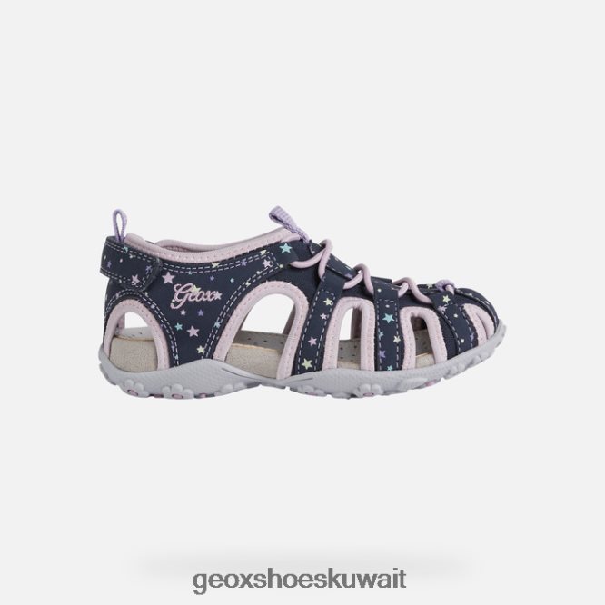 Geox BLL84T5 Roxanne Girl Navy/Pink