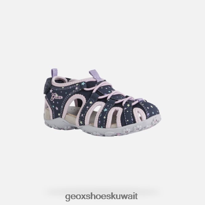 Geox BLL84T5 Roxanne Girl Navy/Pink