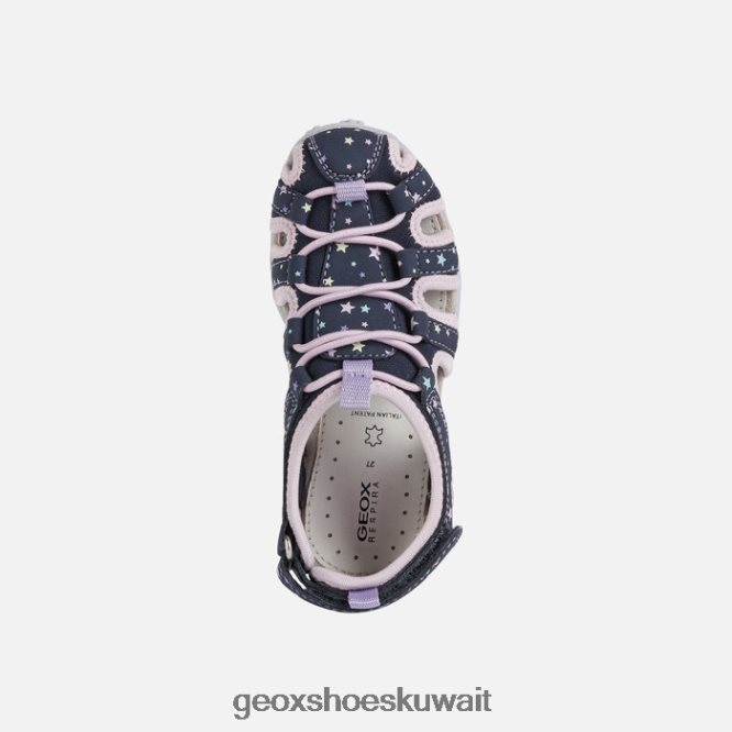 Geox BLL84T5 Roxanne Girl Navy/Pink