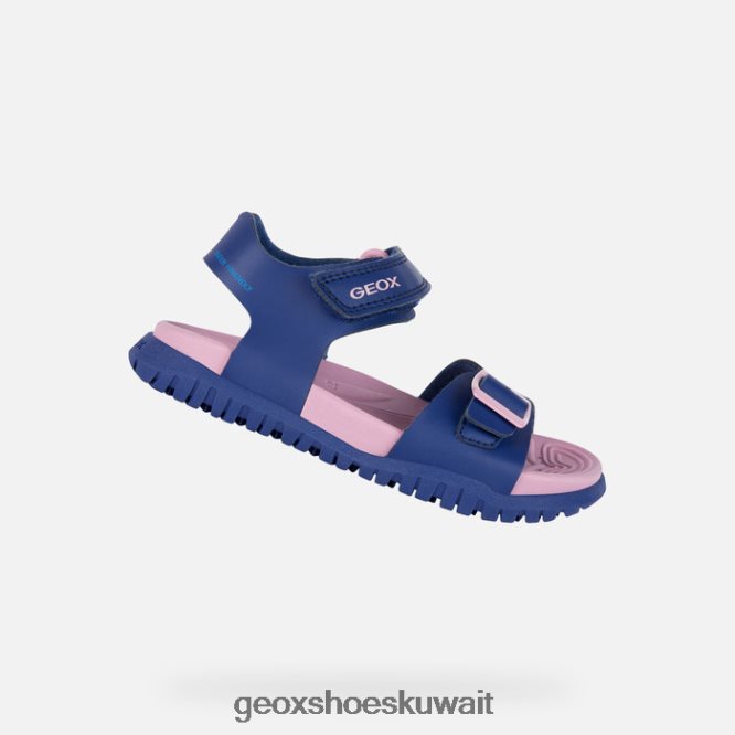 Geox BLL84T990 Sandal Fusbetto Junior Navy/Dark Pink