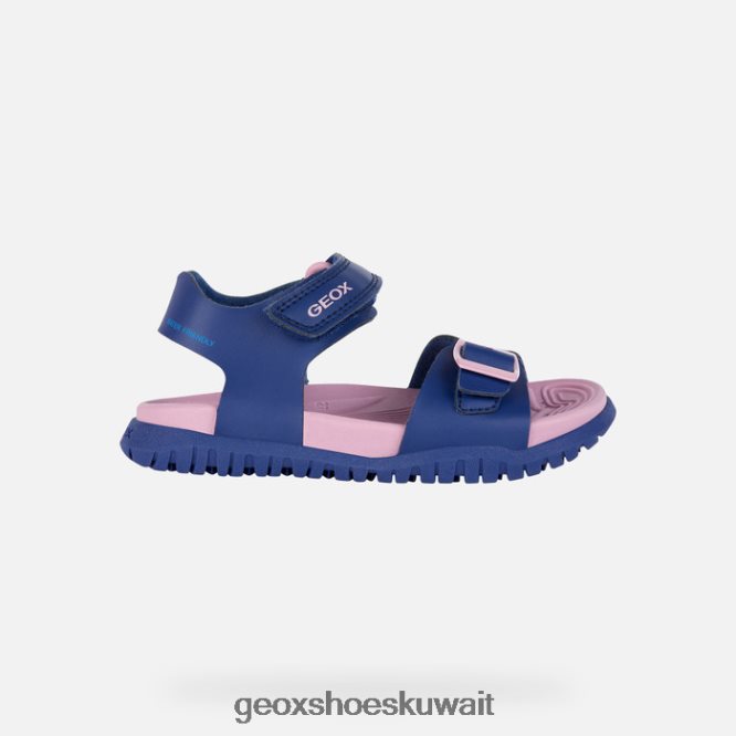 Geox BLL84T990 Sandal Fusbetto Junior Navy/Dark Pink