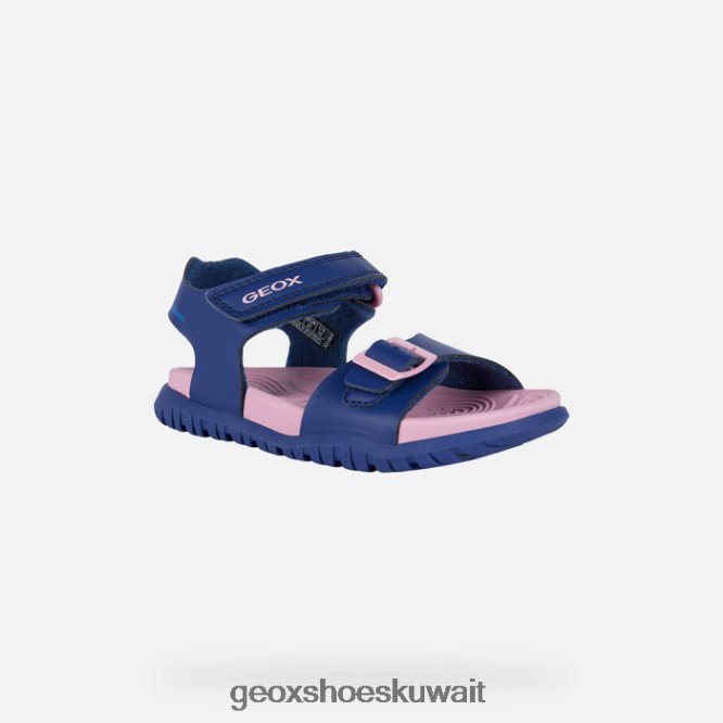 Geox BLL84T990 Sandal Fusbetto Junior Navy/Dark Pink