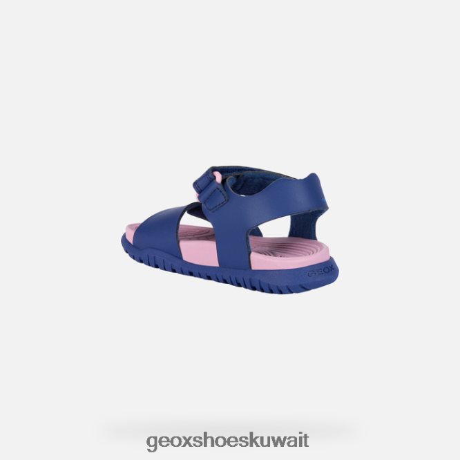 Geox BLL84T990 Sandal Fusbetto Junior Navy/Dark Pink