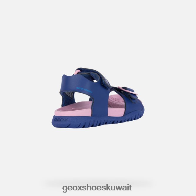 Geox BLL84T990 Sandal Fusbetto Junior Navy/Dark Pink