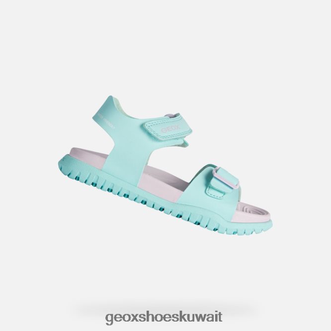 Geox BLL84T992 Sandal Fusbetto Junior Sea Green/Lilac