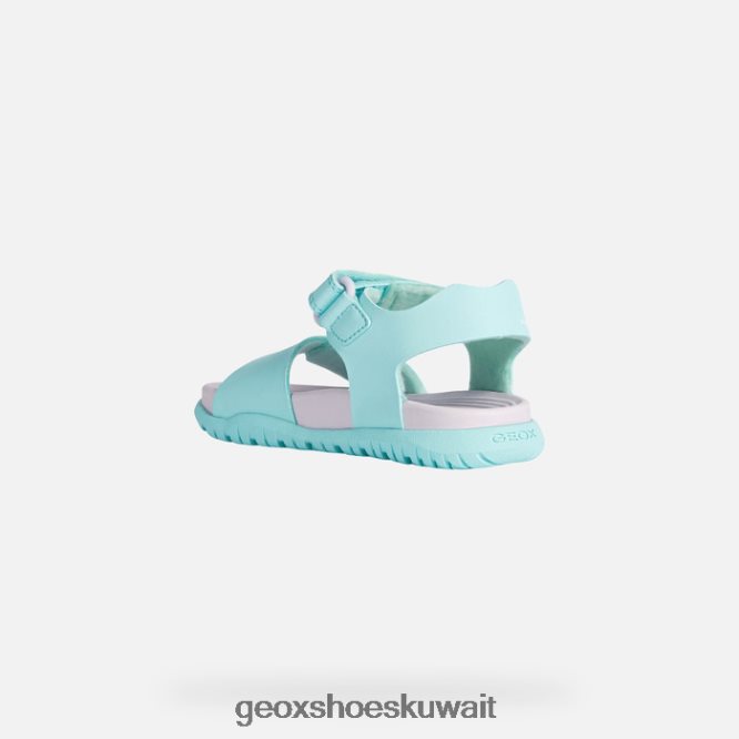 Geox BLL84T992 Sandal Fusbetto Junior Sea Green/Lilac