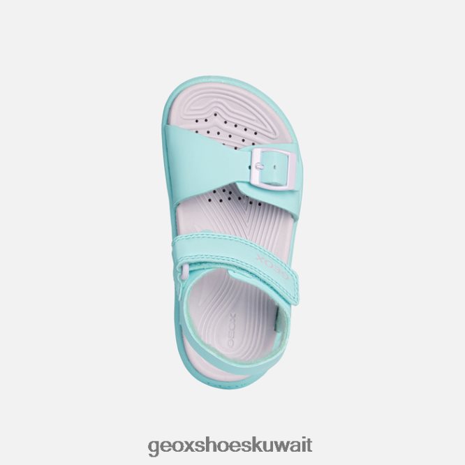 Geox BLL84T992 Sandal Fusbetto Junior Sea Green/Lilac