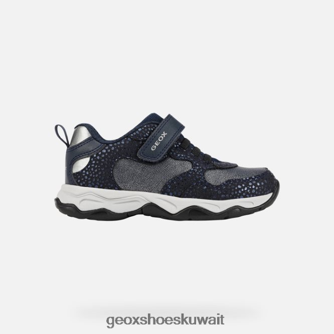 Geox BLL84T1091 Calco Girl Navy/Dk Silver