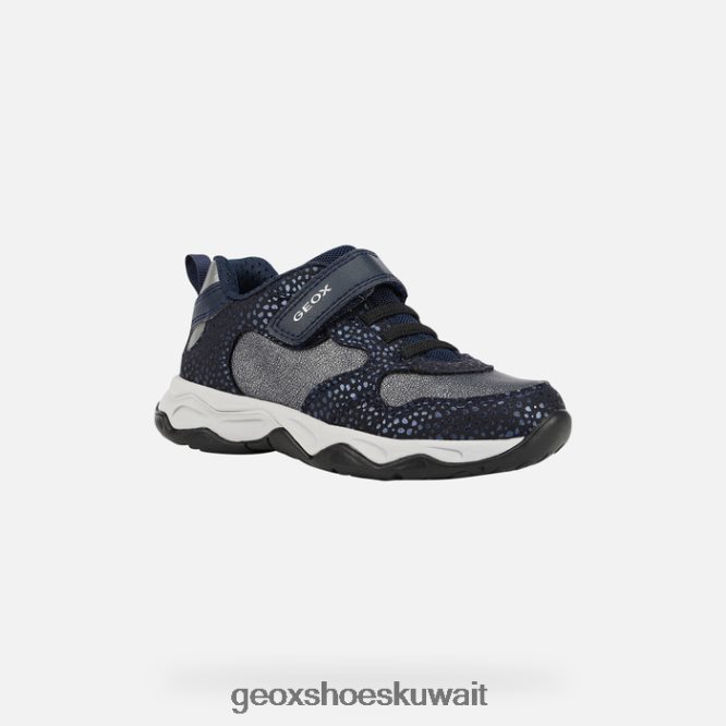 Geox BLL84T1091 Calco Girl Navy/Dk Silver