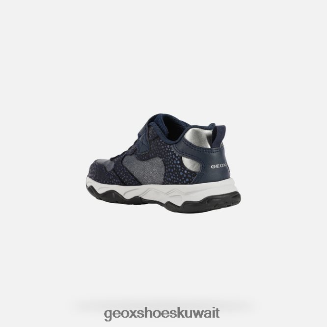 Geox BLL84T1091 Calco Girl Navy/Dk Silver