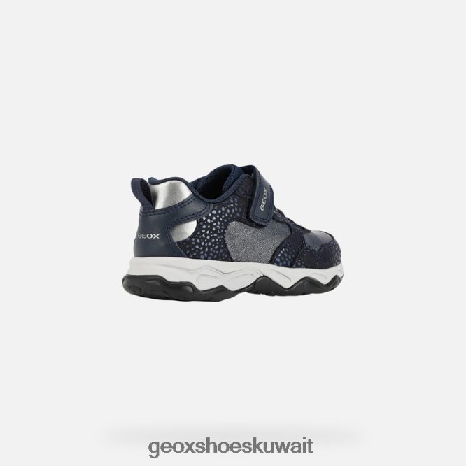Geox BLL84T1091 Calco Girl Navy/Dk Silver
