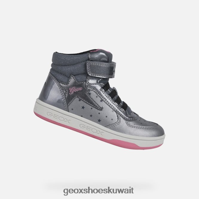 Geox BLL84T1157 Maltin Girl Dark Silver/Fuchsia