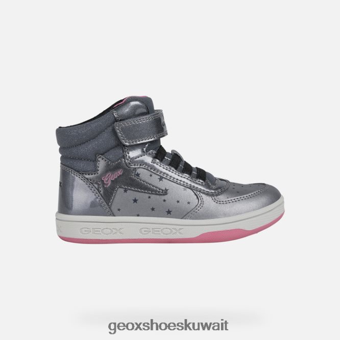 Geox BLL84T1157 Maltin Girl Dark Silver/Fuchsia